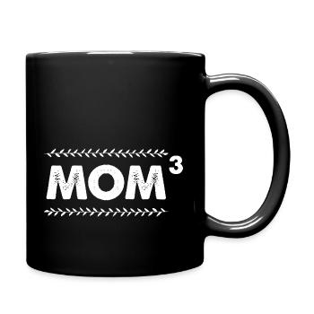 Maman De Trois Mère Maman Trois Enfants Maman Maman - Mug uni - noir - Droite