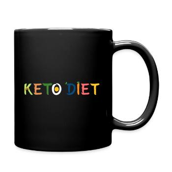 Ketosis Ketarier Ketogene Ernährung Diät Low Carb - Tasse einfarbig - Schwarz - Rechts