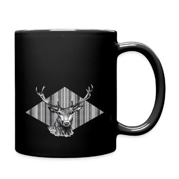 Deer - Full Colour Mug - black - Right