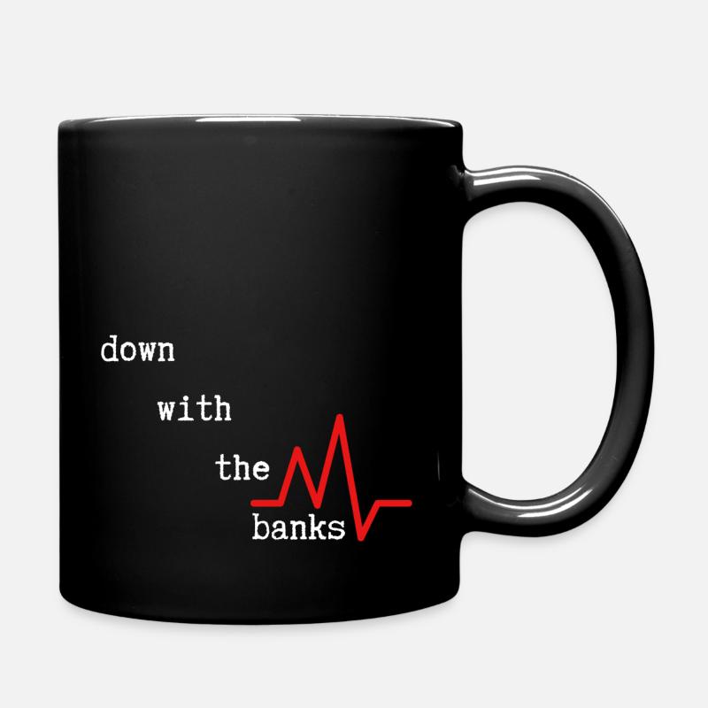 A bas les banques - Mug uni - noir