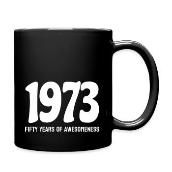 1973 Fifty years of awesomeness - Full Colour Mug - black - Right