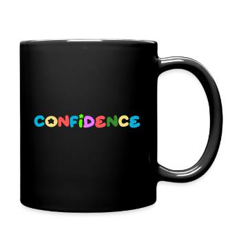 Self-confidence, positive thinking - Full Colour Mug - black - Right