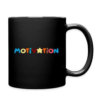 motivation Positive Gedanken - Tasse einfarbig - Schwarz - Rechts