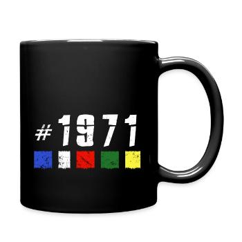 1971 anniversaire de randonnée au népal NOUVEAU TIBET - Mug uni - noir - Droite