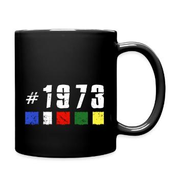 1973 geburtstag nepal jubiläum wandern NEW TIBET - Tasse einfarbig - Schwarz - Rechts