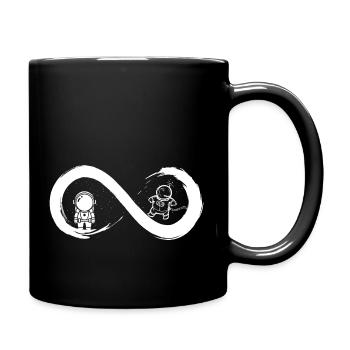 Infinity-Astronaut - Tasse einfarbig - Schwarz - Rechts