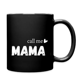 Call me mama - Mug uni - noir - Droite