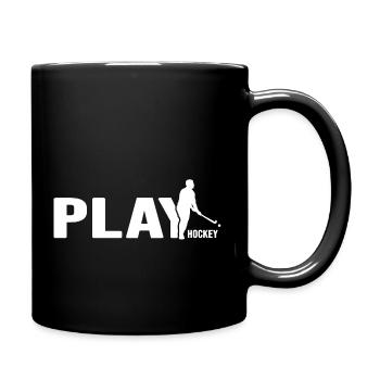 Feldhockey Hockeyspieler Hockeyteam Hockeyspiel - Tasse einfarbig - Schwarz - Rechts