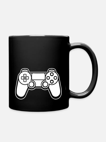 Controller Gaming Videospiele Gamepad - Tasse einfarbig - Schwarz