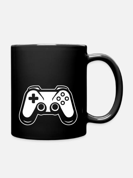 Controller Gaming Videospiele Gamepad - Tasse einfarbig - Schwarz