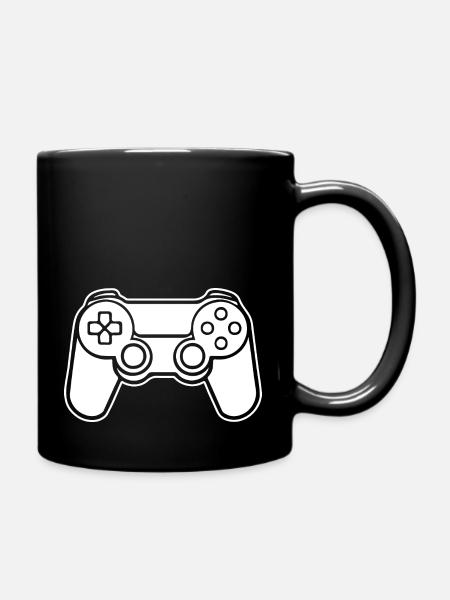 Controller Gaming Videospiele Gamepad - Tasse einfarbig - Schwarz