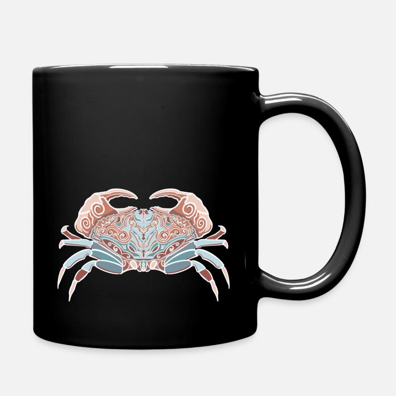Krebs Tierkreiszeichen - Tasse einfarbig - Schwarz