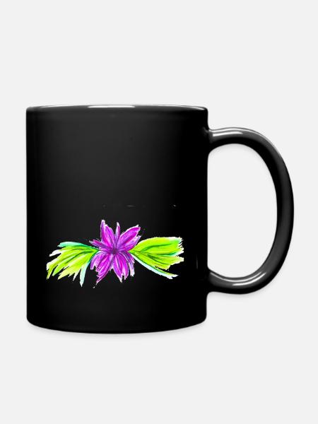 Lotusblüte by Michiangelo - Tasse einfarbig - Schwarz
