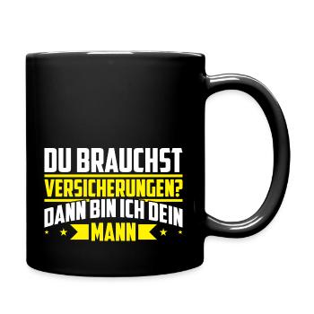 Versicherungsvertreter Für Versicherungsmakler Ver - Tasse einfarbig - Schwarz - Rechts