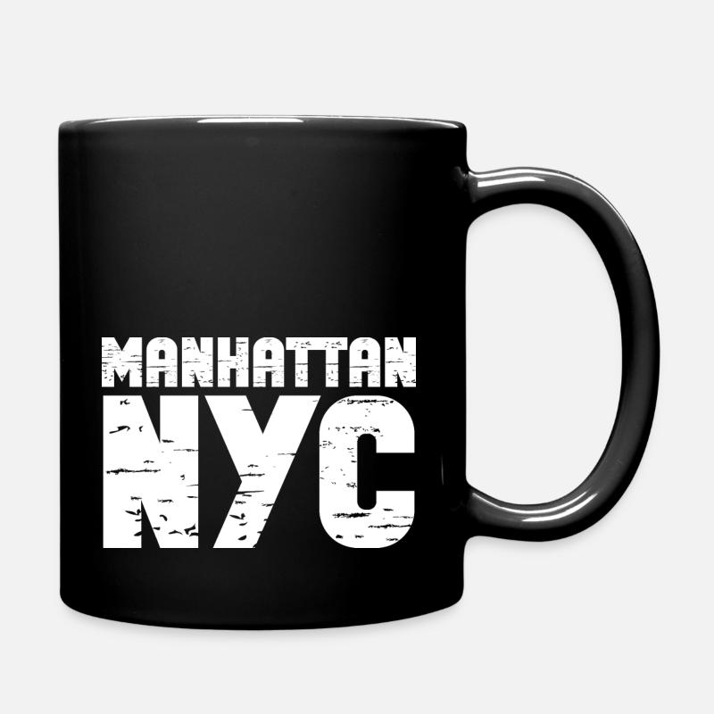 Manhattan - Full Colour Mug - black