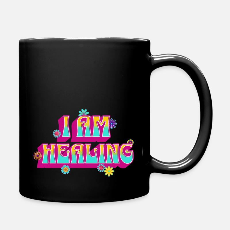 Ich heile - Tasse einfarbig - Schwarz