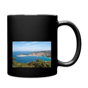 Vue panoramique Primošten Šibenik-Knin Croatie - Mug uni - noir - Droite