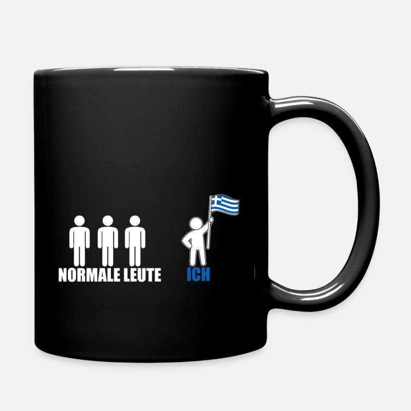 Griechen Grieche Griechenland - Tasse einfarbig - Schwarz