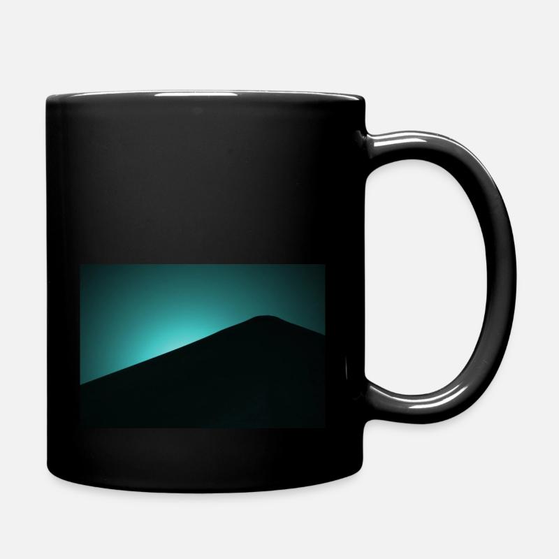 Mondlicht blau - Tasse einfarbig - Schwarz