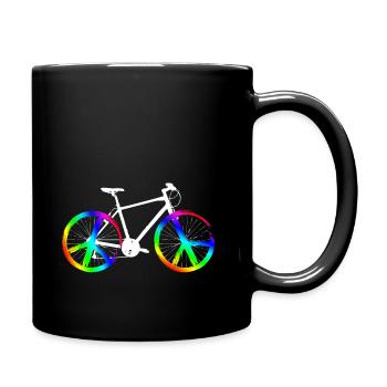 Peace bike - Full Colour Mug - black - Right