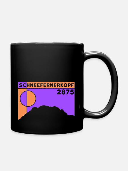 Schneefernerkopf Souvenir Andenken Geschenk - Tasse einfarbig - Schwarz