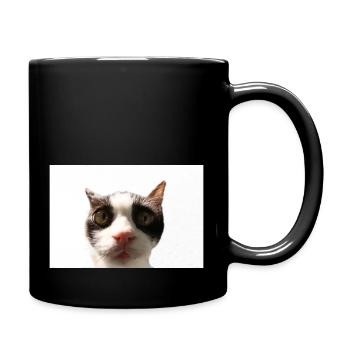 Katze - Tasse einfarbig - Schwarz - Rechts