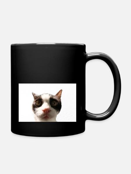 Katze - Tasse einfarbig - Schwarz