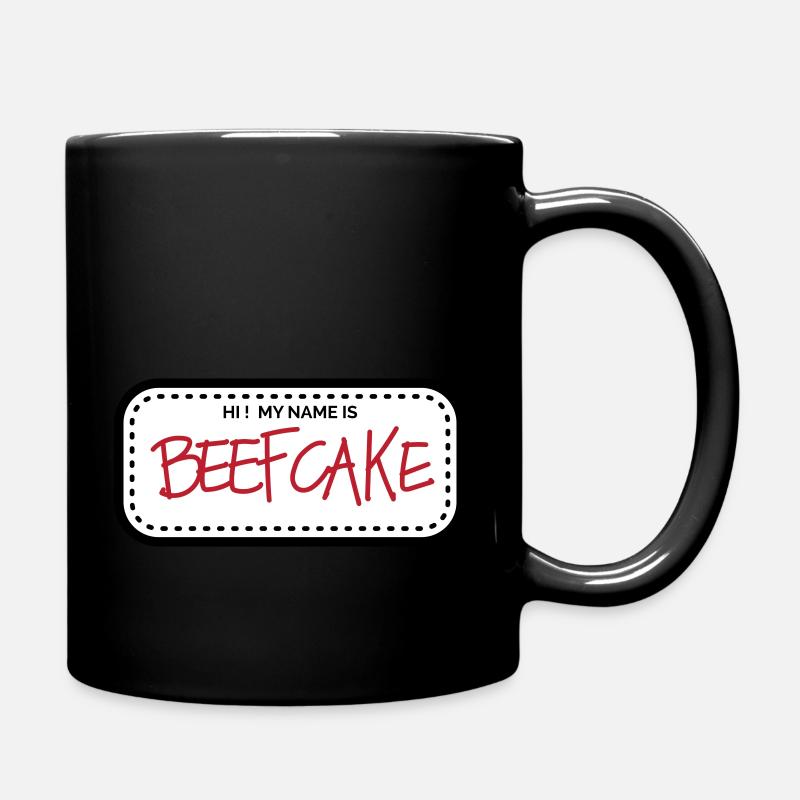 Beefcake (Color change possible) - Full Colour Mug - black
