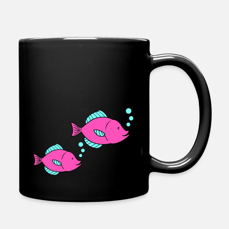 fische comic 1 - Tasse einfarbig - Schwarz