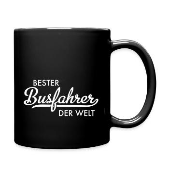 Bester Busfahrer der Welt - Tasse einfarbig - Schwarz - Rechts