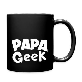 Papa geek - Mug uni - noir - Droite