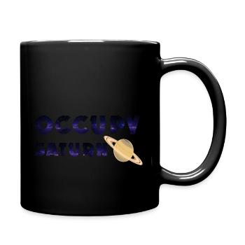 Occupy Saturn - Full Colour Mug - black - Right