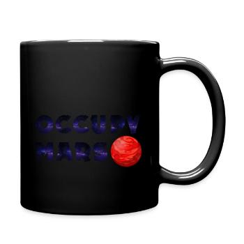 Occupy Mars - Full Colour Mug - black - Right