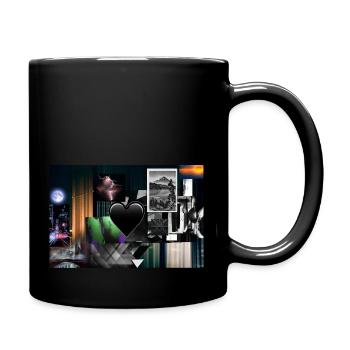 Dark ArtPrint - Tasse einfarbig - Schwarz - Rechts