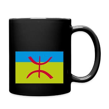 Berber-Amazigh-Flagge Algerien - Tasse einfarbig - Schwarz - Rechts