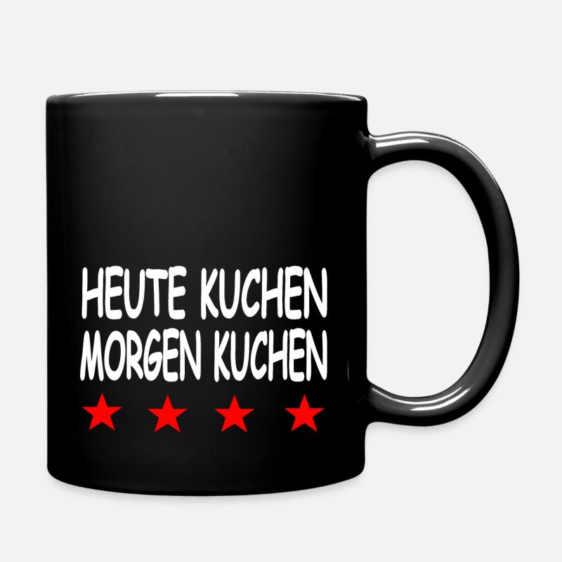 Kuchen - Tasse einfarbig - Schwarz