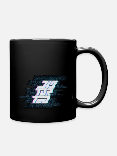 Distorted - Tasse einfarbig - Schwarz