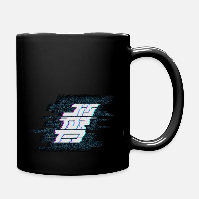 Distorted - Tasse einfarbig - Schwarz