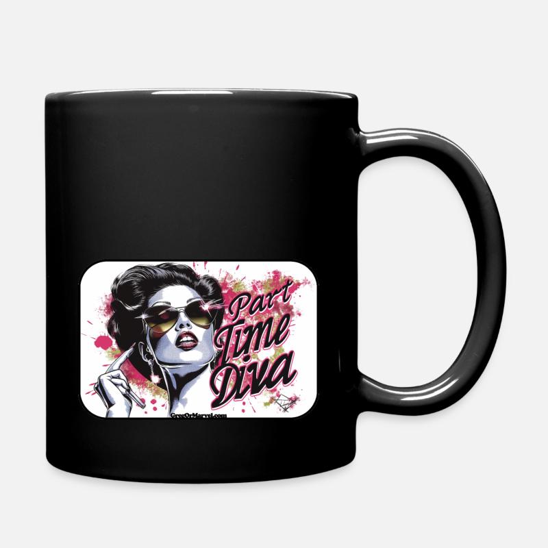 003-Temps partielDiva - Mug uni - noir