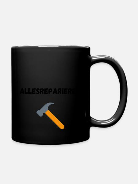 allesreparierer - Tasse einfarbig - Schwarz