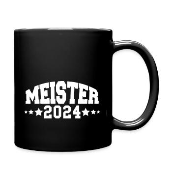 Meister 2024 - Tasse einfarbig - Schwarz - Rechts