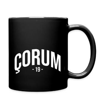 Corum 19 Türkei Turkiye TR Geschenk Urlaub Türk - Tasse einfarbig - Schwarz - Rechts