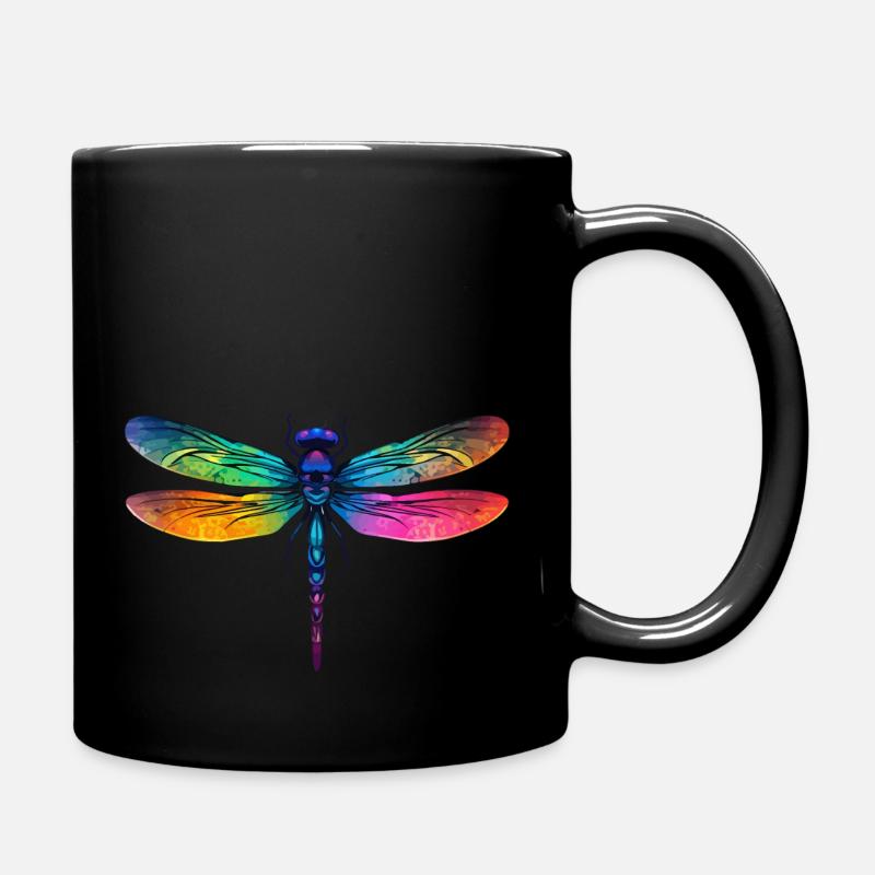 Libelle - Tasse einfarbig - Schwarz