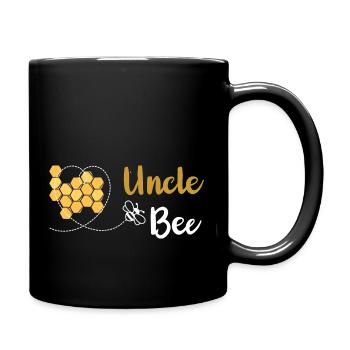 Onkel der Biene 1. Geburtstag Outfit Erster Bienentag - Tasse einfarbig - Schwarz - Rechts