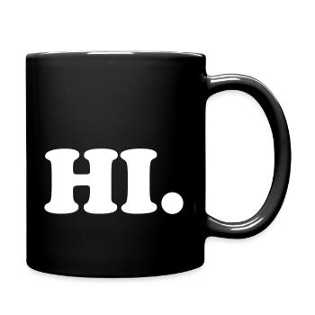 Hi. Greeting - Full Colour Mug - black - Right