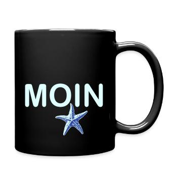 Bonjour avec Starfish - Mug uni - noir - Droite