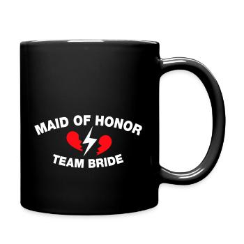 Demoiselle d’honneur (demoiselle d’honneur) - Mug uni - noir - Droite