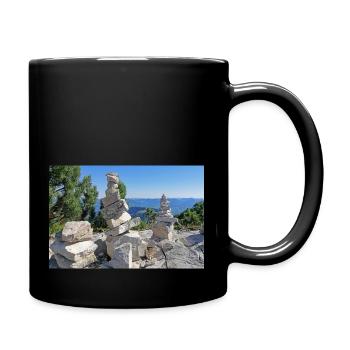 Stones 1 - Tasse einfarbig - Schwarz - Rechts