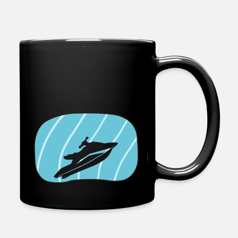 Bateau de sports nautiques - Mug uni - noir