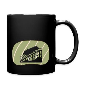 Fête foraine de grande roue de montagnes russes - Mug uni - noir - Droite
